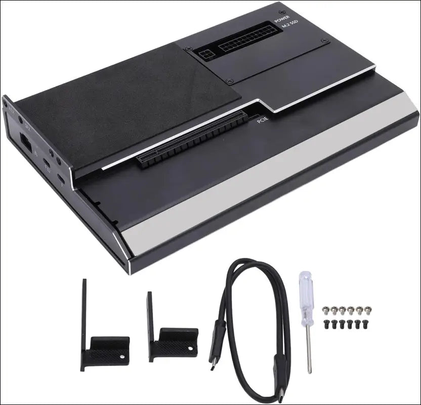 External GPU Dock for Thunderbolt 3/4, GPU Enclosure Supports PD 60W Charging, USB4.0 40Gbps, RJ45, M.2 Nvme SSD Hard Drive Expansion Fits for OS X 10.13.4 and Later