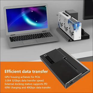 External GPU Dock Station USB4.0 40Gbps GPU Enclosure with TB RJ45 M.2 Nvme Interface Laptop Graphics Card Extension