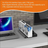 External GPU Dock Station USB4.0 40Gbps GPU Enclosure with TB RJ45 M.2 Nvme Interface Laptop Graphics Card Extension