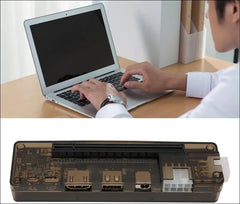 External Graphics Card Dock, Independent Video Card Dock for Mini PCIE Expresscard 6Pin+8Pin EXP GDC Output for Laptop PC Gaming (Mini PCI-E)