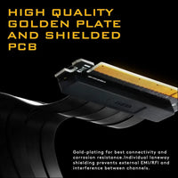 EZDIY-FAB [20Cm] PCIE 3.0 16X Extreme High Speed Riser Cable PCI Express Port GPU Extension Card-Right Angle Connector