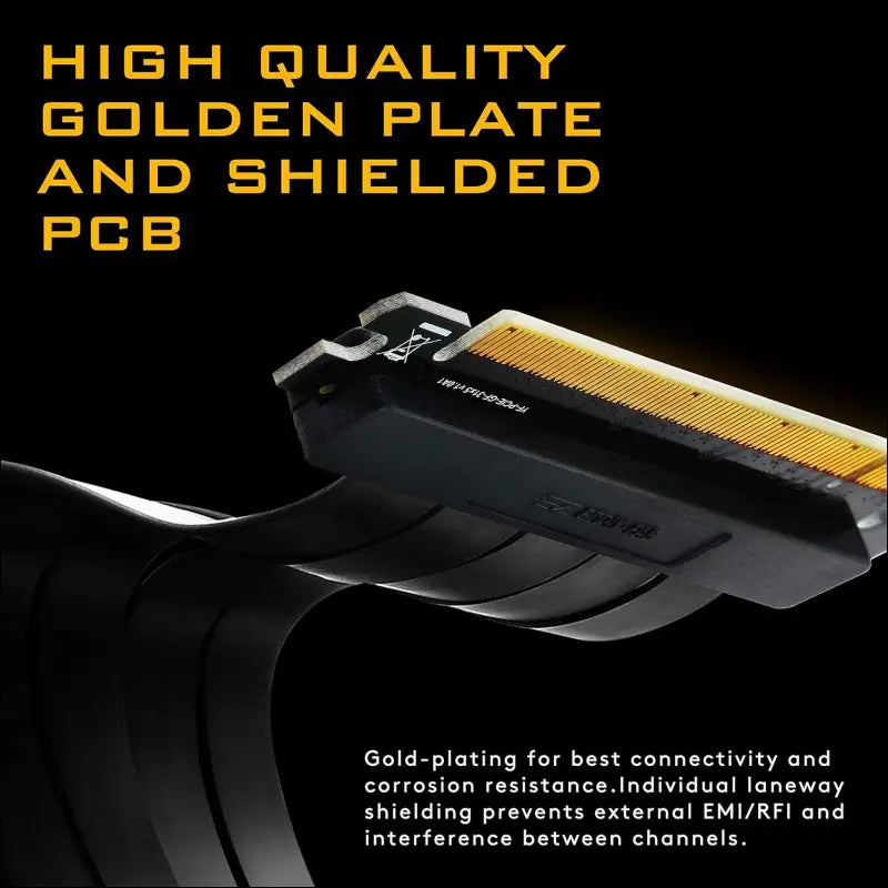EZDIY-FAB [20Cm] PCIE 3.0 16X Extreme High Speed Riser Cable PCI Express Port GPU Extension Card-Right Angle Connector