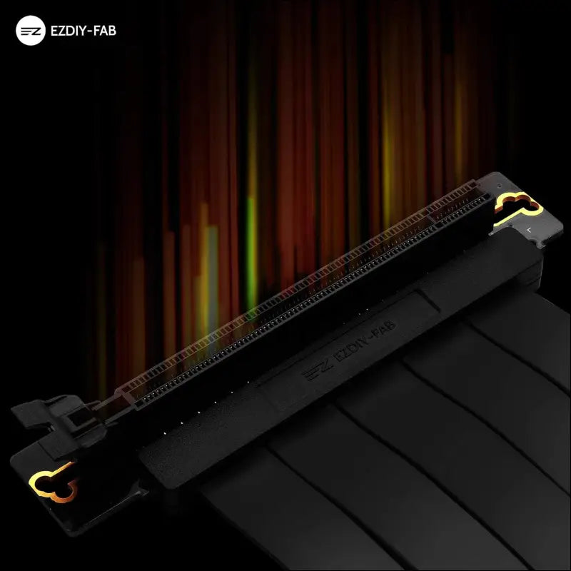 EZDIY-FAB [20Cm] PCIE 3.0 16X Extreme High Speed Riser Cable PCI Express Port GPU Extension Card-Right Angle Connector