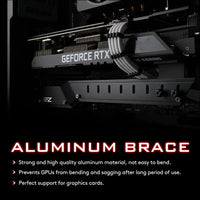 EZDIY-FAB GPU Holder Brace Graphics Card GPU Support Video Card Holder Bracket, Video Card Sag Holder/Holster Bracket Support RX6700,RTX3090- 309Ez-Black