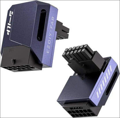 EZDIY-FAB Pcie 5.1 Adapter - 600W 12+4Pin,16Pin 12VHPWR GPU Power Connector,12V-2X6 GPU Adapter,90 Degree Right Angle - Compatible with RTX 3090Ti, 4070Ti, 4080, 4090 GPU - RVS Type, Purple, 1 Pack
