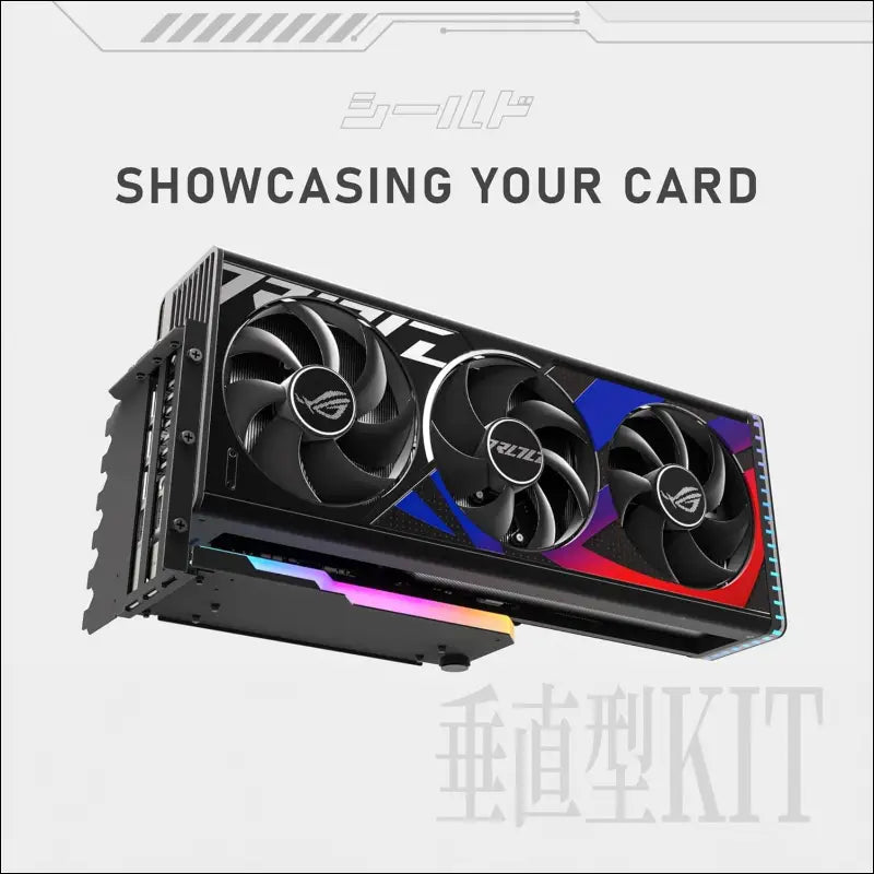 EZDIY-FAB Vertical GPU Mount with High-Speed PCIE 4.0 Riser Cable, Shield Series, 115Mm/4.52In Flexible Extension, 90 Degree Connector, Only Compatible to Full-Opened Pcie Slots-Black-Yihpi344
