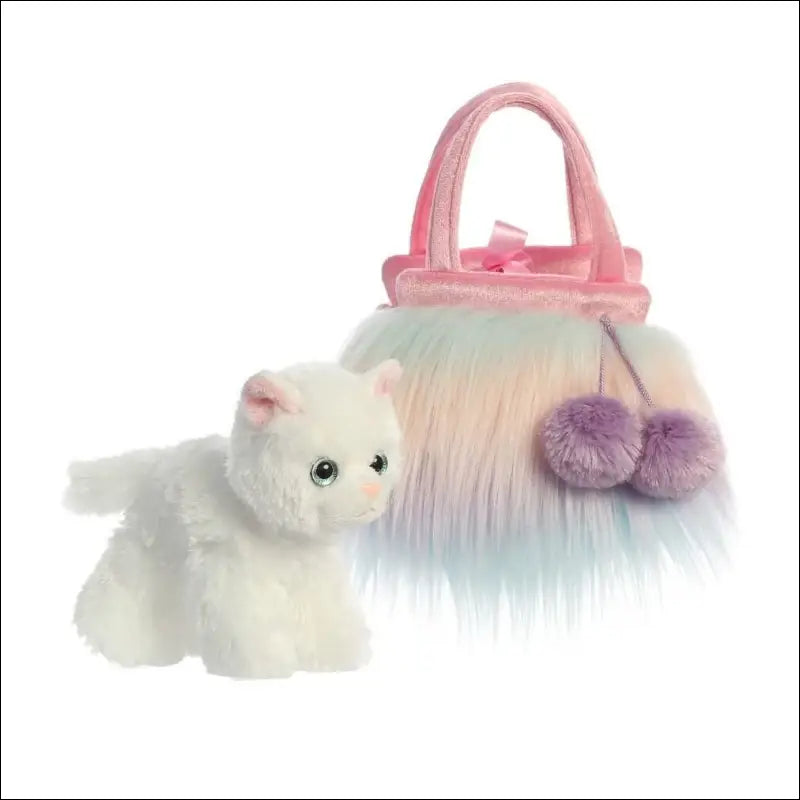 Fancy Pals Cat Pastel Fluffy Bag 8"/20c soft Plush toy Aurora