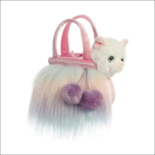 Fancy Pals Cat Pastel Fluffy Bag 8"/20c soft Plush toy Aurora