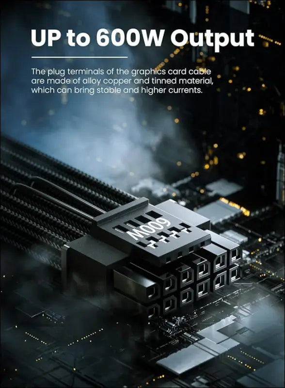 Fasgear Pcie 5.0 GPU Power Cable 12V-2X6 Connector 16Pin(12 + 4) 12VHPWR for RTX 3090Ti 4070Ti 4080 4090 5070 5070Ti