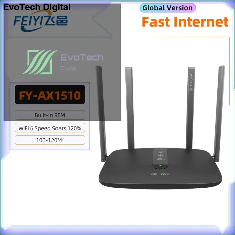FEIYI AC2100 Wifi Router Dual Band Gigabit 2.4G 5.0GHz 2034Mbps Wireless Amplifier Signal Repeater Home Internet - AU