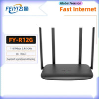 FEIYI AC2100 Wifi Router Dual Band Gigabit 2.4G 5.0GHz 2034Mbps Wireless Amplifier Signal Repeater Home Internet - AU