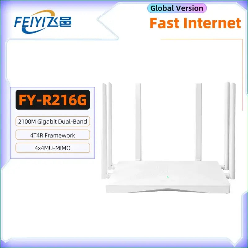 FEIYI AC2100 Wifi Router Dual Band Gigabit 2.4G 5.0GHz 2034Mbps Wireless Amplifier Signal Repeater Home Internet - AU