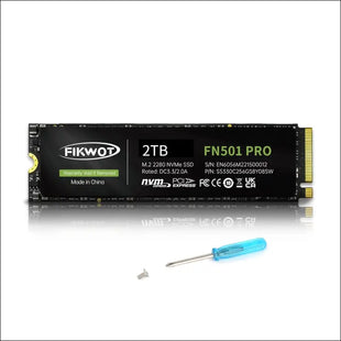 Fikwot FN501 Pro 2TB NVMe SSD-M.2 2280 PCIe Gen3X4 Internal Hard Drive, Up to 3,500MB/s Read Write Speed, SLC Cache, 3D NAND TLC. Compatible