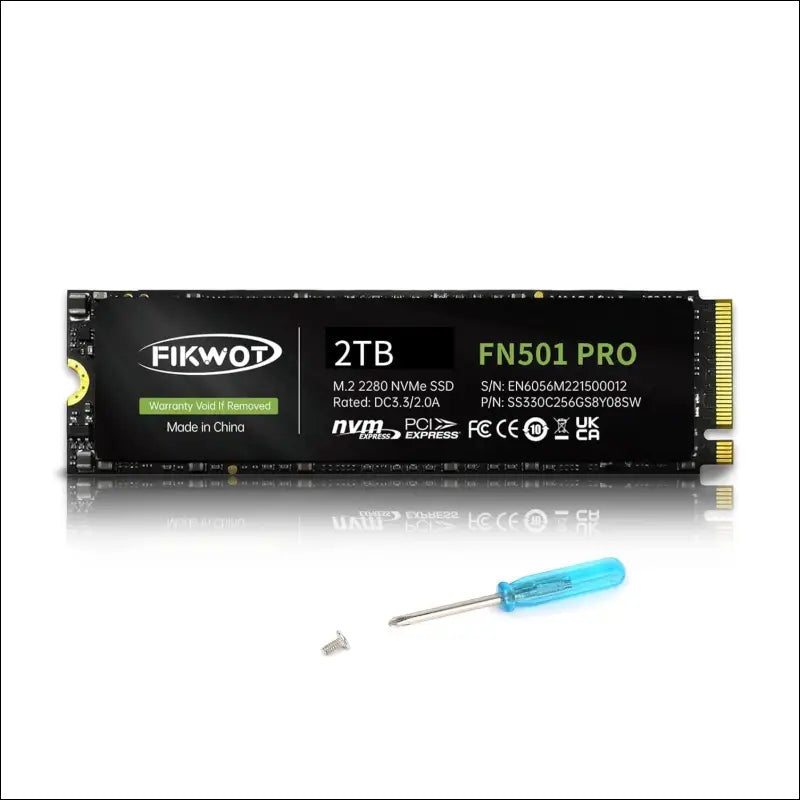 Fikwot FN501 Pro 2TB NVMe SSD-M.2 2280 PCIe Gen3X4 Internal Hard Drive Up to 3,500MB/s Read Write Speed SLC Cache 3D