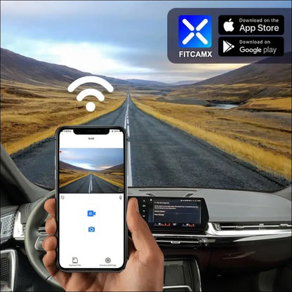 Fitcamx Dashcam 4K Suitable for Yaris & Yaris Cross 2023 2022 2021 2020 XP210 4th Gen, OEM Dash Camera Car 2160P UHD Video WiFi Car Camera, Night Vision, G-Sensor, Loop...