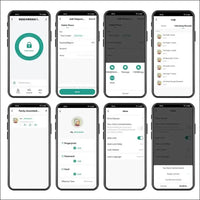 FUSYTULY Bluetooth Tuya RFID Access Control Keypad Fingerprint Biometrics System IP65 Waterproof 13.56MHz RFID Access Controller Touch Keyboard with Screen + 10pcs Keyfobs