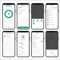 FUSYTULY Bluetooth Tuya RFID Access Control Keypad Fingerprint Biometrics System IP65 Waterproof 13.56MHz RFID Access Controller Touch Keyboard with Screen + 10pcs Keyfobs