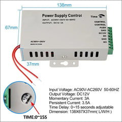 FUSYTULY Waterproof Door Access Control System Kits WiFi Tuya Access Controller 125KHz 13.56MHz RFID Keyboard + DC12V 3A Power Supply + 10PCS Keychains (Kit S20Tuya-Without Lock)