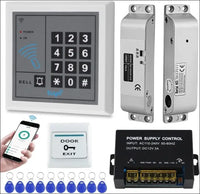 Gaocinys Full RFID Access Control System WiFi Tuya Access Controller Keypad Kits (With electric bolt lock)