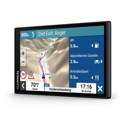 Garmin DriveSmart 66,GPS Sat Nav, 6" Display, Map Updates for UK, Ire and Full Europe, Live Traffic via app, Bluetooth Hands-Free Calling,Voice Commands/Smart Features