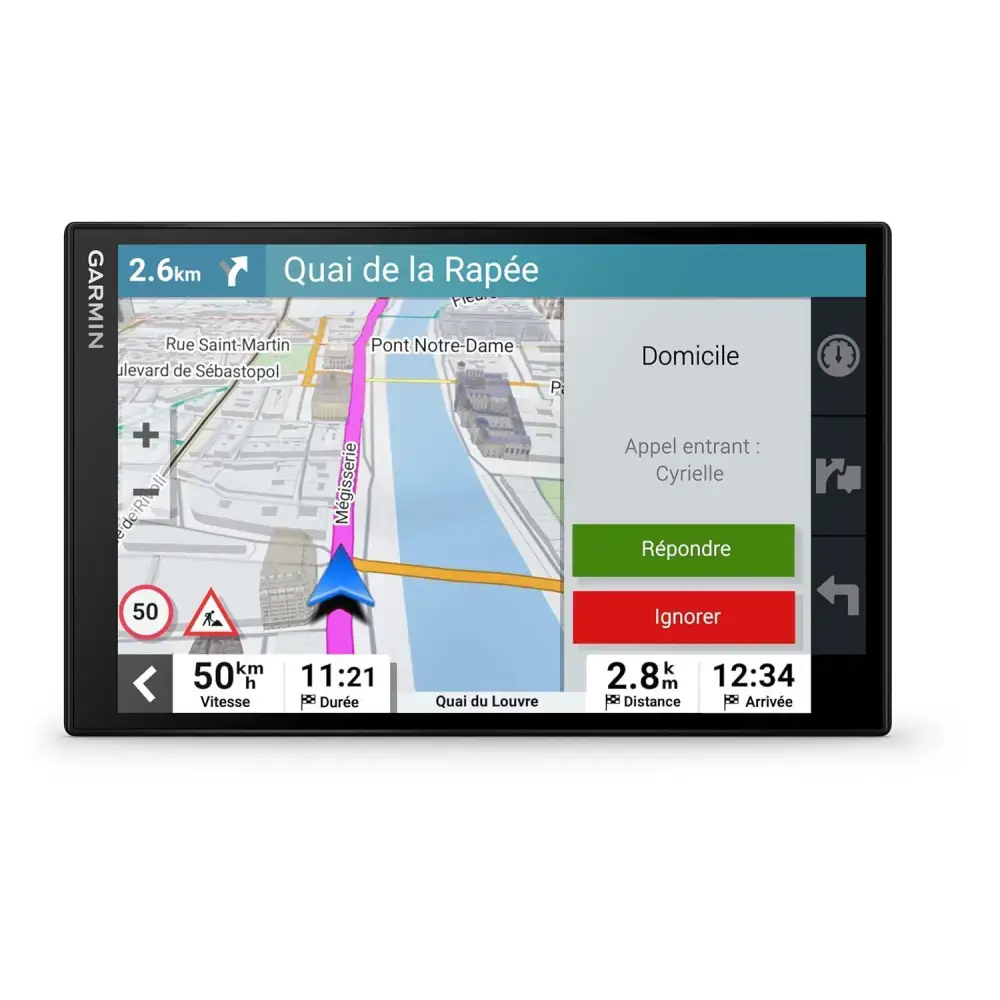 Garmin DriveSmart 86,GPS Sat Nav, 8" Display, Map Updates for UK, Ire and Full Europe, Live Traffic via app,Bluetooth Hands-Free Calling,Voice Commands/Smart Features,