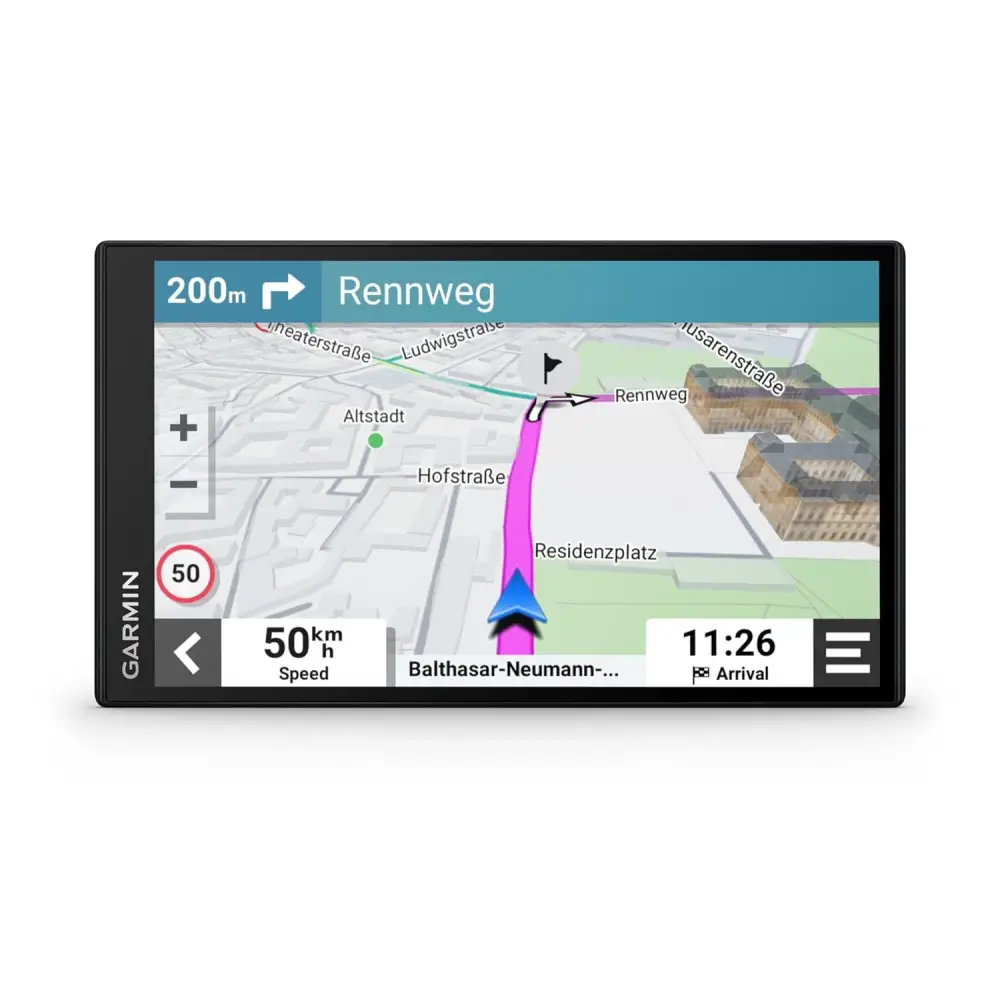 Garmin DriveSmart 86,GPS Sat Nav, 8" Display, Map Updates for UK, Ire and Full Europe, Live Traffic via app,Bluetooth Hands-Free Calling,Voice Commands/Smart Features,