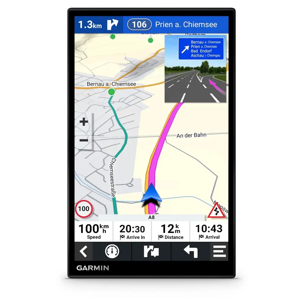 Garmin DriveSmart 86,GPS Sat Nav, 8" Display, Map Updates for UK, Ire and Full Europe, Live Traffic via app,Bluetooth Hands-Free Calling,Voice Commands/Smart Features,