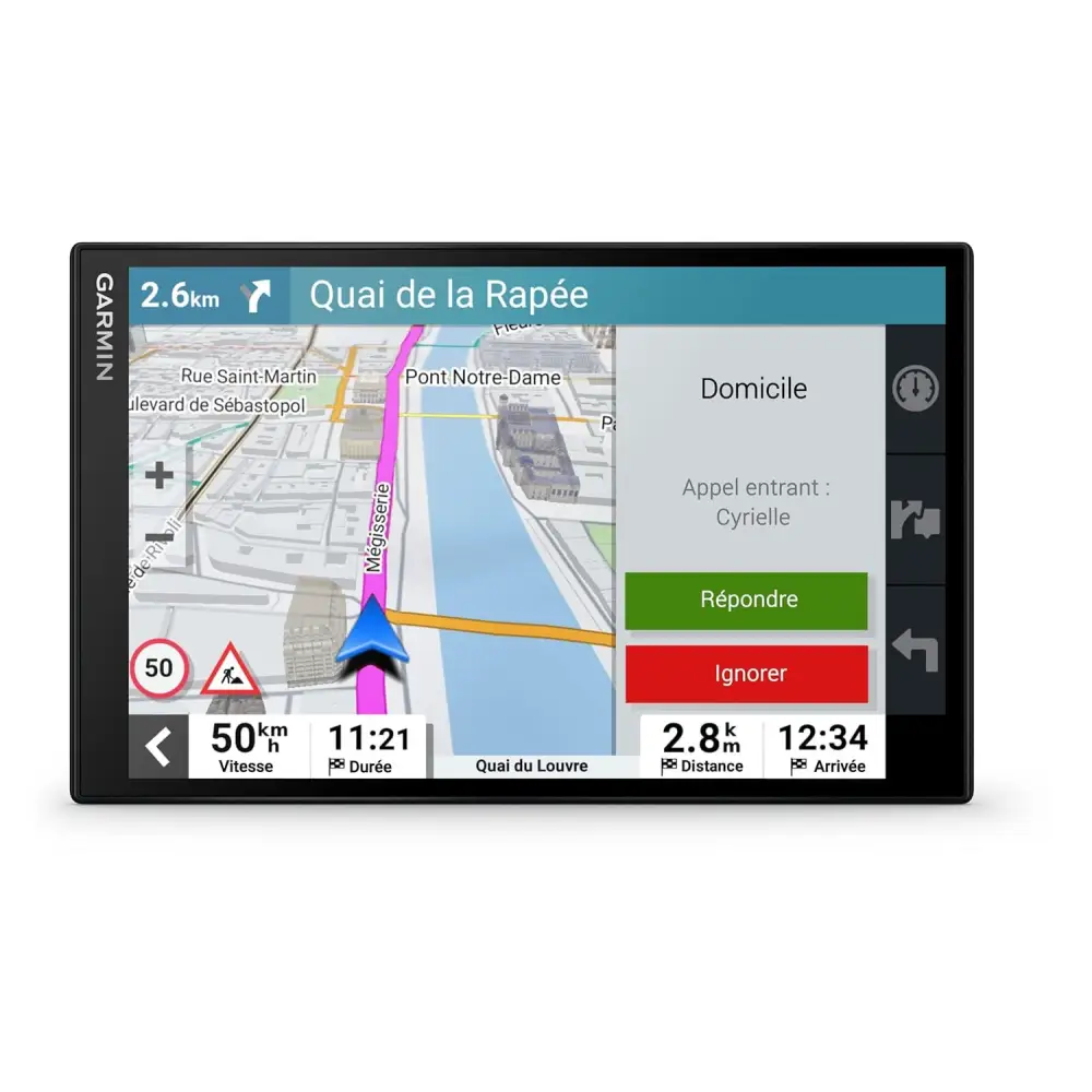 Garmin DriveSmart 86,GPS Sat Nav, 8" Display, Map Updates for UK, Ire and Full Europe, Live Traffic via app,Bluetooth Hands-Free Calling,Voice Commands/Smart Features,