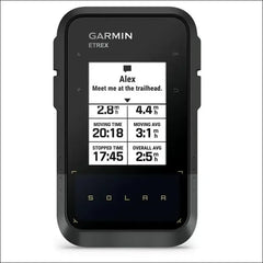 Garmin eTrex® Solar, GPS Handheld Navigator, Unlimited Battery Life, Water Resistant