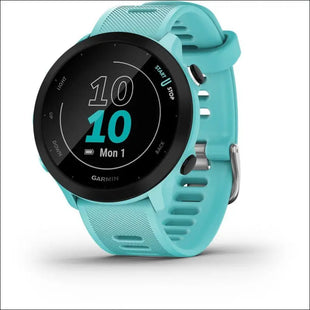 Garmin Forerunner 55 Music GPS 46mm Running Smartwatch, Lightweight, Music Storage, Advanced Training & Insights, Safety & Tracking Features, up to 14 Days Battery Life, Whitestone