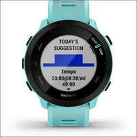 Garmin Forerunner 55 Music GPS 46mm Running Smartwatch, Lightweight, Music Storage, Advanced Training & Insights, Safety & Tracking Features, up to 14 Days Battery Life, Whitestone