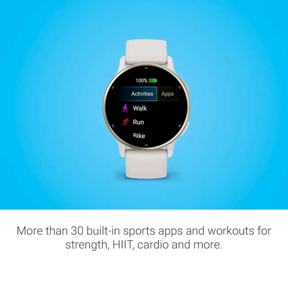 Garmin vívoactive 5, Health and Fitness GPS Smartwatch, AMOLED Display, Up to 11 Days of Battery, Ivory