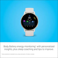 Garmin vívoactive 5, Health and Fitness GPS Smartwatch, AMOLED Display, Up to 11 Days of Battery, Ivory