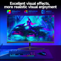 Gawfolk 32 inch Curved QHD (2560 * 1440) Gaming Monitor 2K 180Hz Computer Screen, Frameless 1500R Curved Computer Display Screen ，100% sRGB,with FreeSync，VESA Compatible