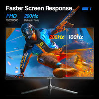 Gawfolk Gaming Monitor 24.5 inch Curved 165Hz/180Hz, PC Screen Full HD 1080P, 2800R Frameless Curved Computer Monitor with FreeSync, Eye-Care Technology, VA Panel, HDMI, DP,...