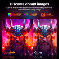 Gawfolk Gaming Monitor 24.5 inch Curved 165Hz/180Hz, PC Screen Full HD 1080P, 2800R Frameless Curved Computer Monitor with FreeSync, Eye-Care Technology, VA Panel, HDMI, DP,...