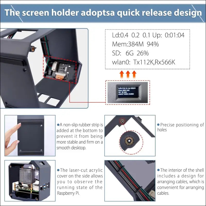 GeeekPi N07 Mini Tower NVMe NAS Kit for Raspberry Pi 5