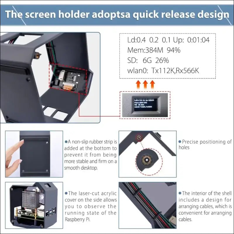 GeeekPi N07 Mini Tower NVMe NAS Kit for Raspberry Pi 5