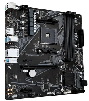 GIGABYTE A520M DS3H V2 Motherboard - Supports AMD Ryzen 5000 Series AM4 processors, up to 4733MHz DDR4 (OC), PCIe 3.0 x16, LAN GbE, USB 3.2 Gen 1
