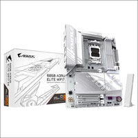 GIGABYTE B850 AORUS Elite WIFI7 Ice Motherboard - AMD Ryzen 9000 Series CPUs, 14+2+1 Phase Digital VRM, up to 8200MHz DDR5 (OC), 1xPCIe 5.0 + 2xPCIe 4.0 M.2, 2.5 LAN, WiFi 7,...