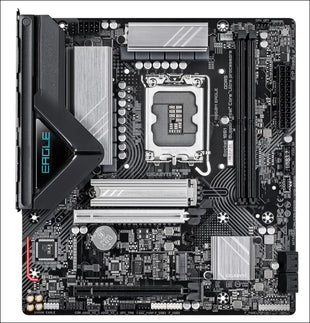 GIGABYTE B860M Eagle Motherboard - Intel Core Ultra Series CPUs, 6+1+2+1 Phases VRM, up to 9066MHz DDR5, 1xPCIe 5.0 + 1xPCIe 4.0 M.2, 2.5GbE LAN, USB 3.2 Gen 1