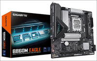 GIGABYTE B860M Eagle Motherboard - Intel Core Ultra Series CPUs, 6+1+2+1 Phases VRM, up to 9066MHz DDR5, 1xPCIe 5.0 + 1xPCIe 4.0 M.2, 2.5GbE LAN, USB 3.2 Gen 1