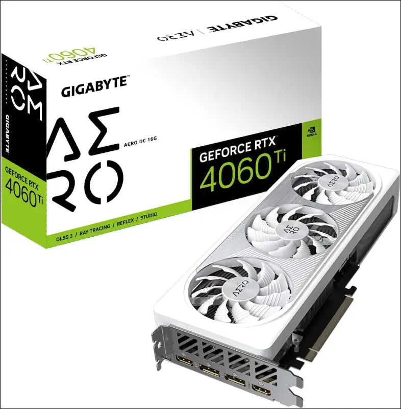 GIGABYTE Geforce RTX 4060 Ti AERO OC 16G Graphics Card, 3X WINDFORCE Fans, 16GB 128-Bit GDDR6, GV-N406TAERO OC-16GD Video Card