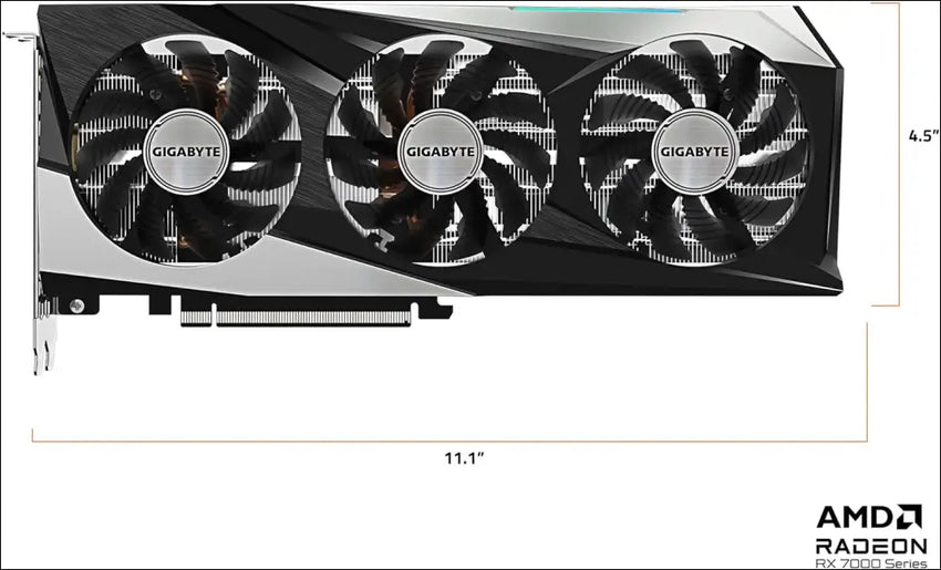 GIGABYTE GV-R76GAMING OC-8GD Radeon RX 7600 Gaming OC 8G Graphics Card, 3X WINDFORCE Fans 8GB 128-Bit GDDR6, Video Card