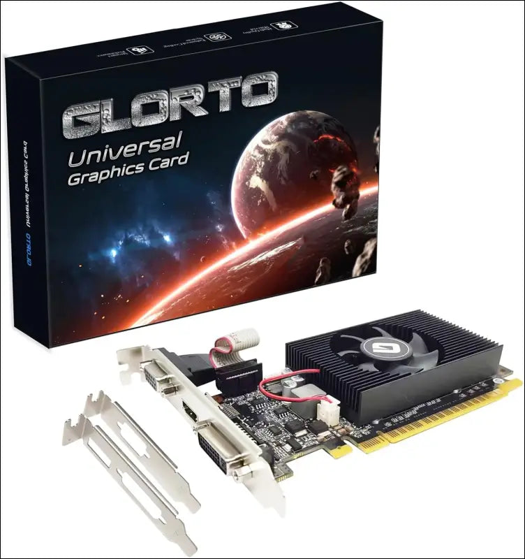 Glorto Geforce GT 210 1024 MB DDR3 Low Profile Graphics Card, PCI Express 1.0 X16, Entry Level GPU for PC, SFF and HTPC (HDMI/DVI/VGA)