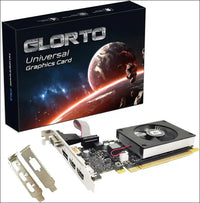 Glorto Geforce GT 730 4G Low Profile Graphics Card, 2X HDMI, DP, VGA, DDR3, PCI Express 2.0 X8, Entry Level GPU for PC, SFF and HTPC, Compatible with Windows 11