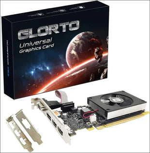 Glorto Geforce GT 730 4G Low Profile Graphics Card, 2X HDMI, DP, VGA, DDR3, PCI Express 2.0 X8, Entry Level GPU for PC, SFF and HTPC, Compatible
