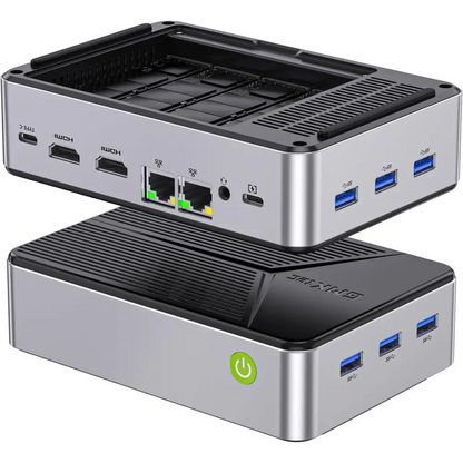 GMKtec Mini PC Intel N150 Windows 11 Pro (3.6GHz) 16GB DDR4 1TB PCIe M.2 NVMe SSD Desktop Computer 4K Dual HDMI
