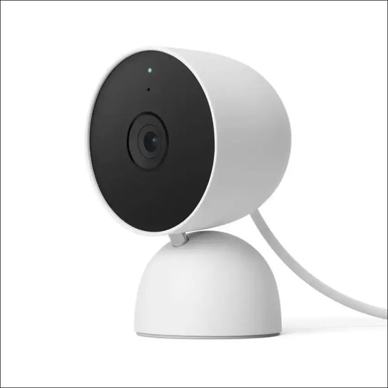 Google Nest Cam (Indoor with Cable) Surveillance Camera for Home - Intelligent Security Camera, Snow, GJQ9T, Snow, 1 Piece (Pack of 1)