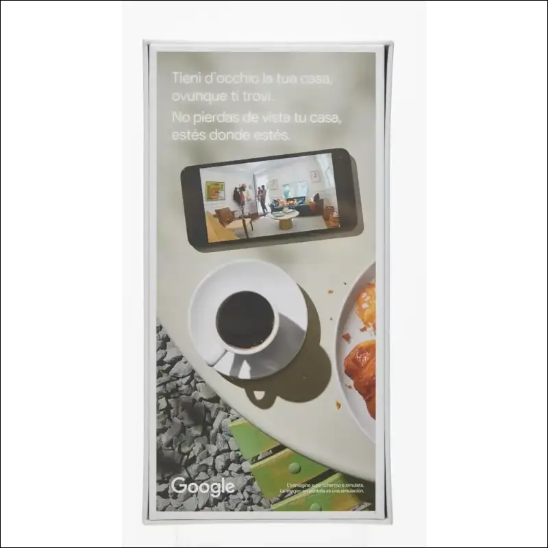 Google Nest Cam with Wired Home Security Camera - White, 5.69 x 6.4 x 9.84 cm, 393 Grams